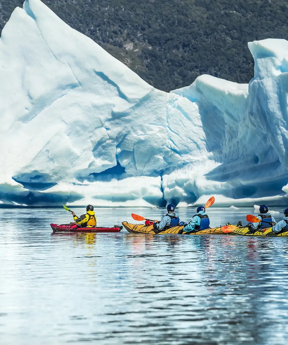 Kayaking Lake Grey Torres del Paine Patagonia